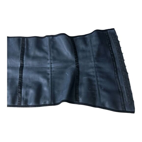 ACHATTI Women Black Rubber Cotton COLOMBIAN GIRDLE WAISTBAND Size 36 Shape Wear - Picture 4 of 10